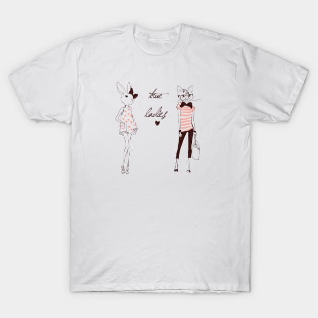 Lady Animal T-Shirt by EveFarb